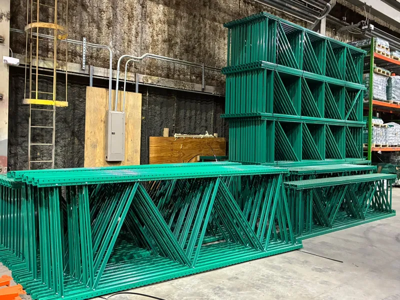 New pallet rack frames and beams at United Rack Solutions